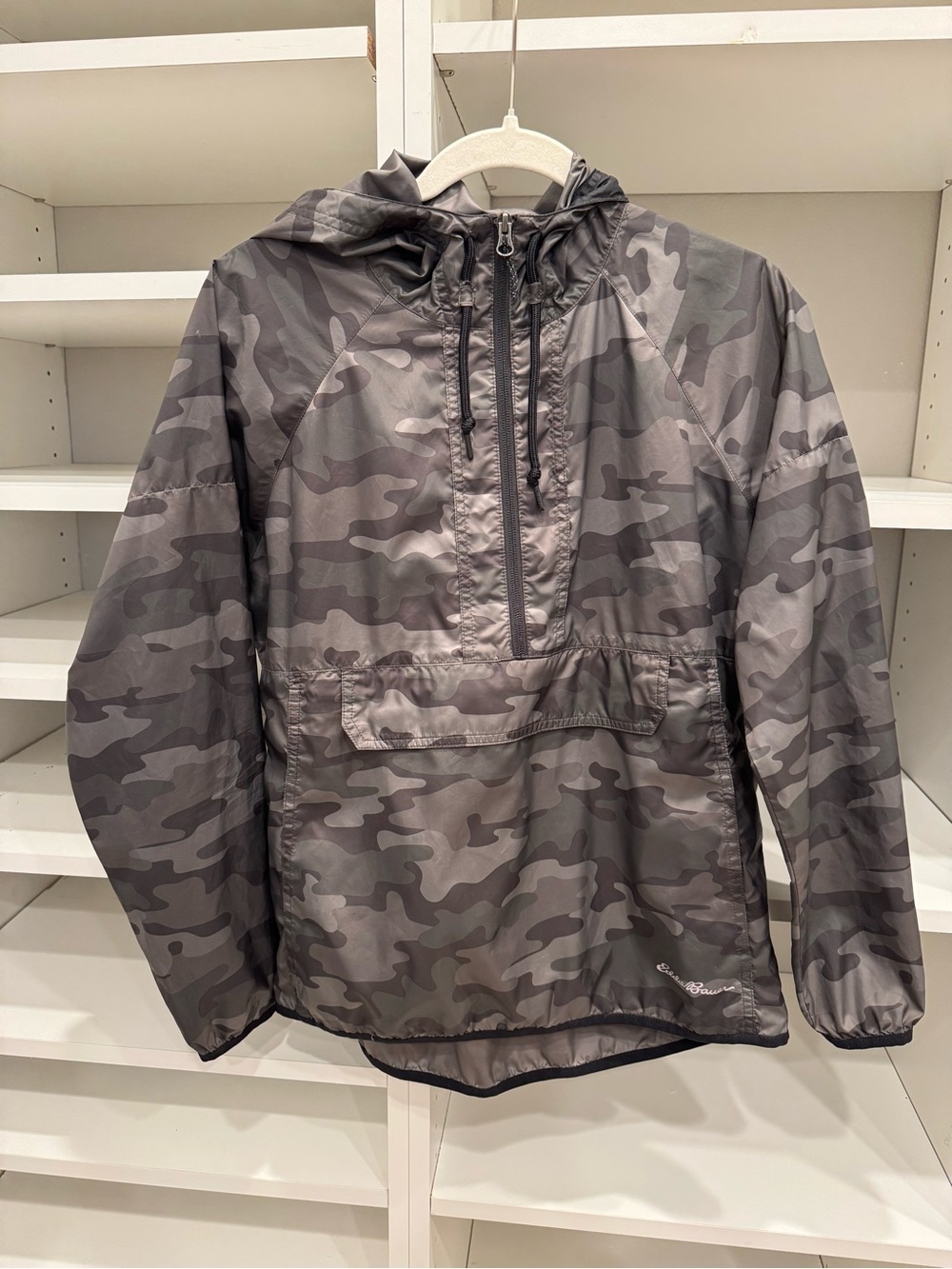 Eddie Bauer Lightweight Camouflage Anorak Windbreaker, Size S
